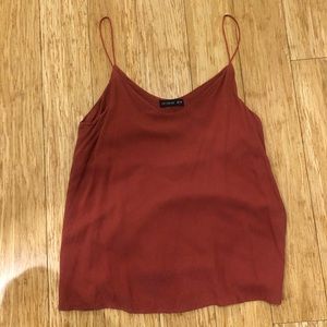 cotton on rust orange tank top